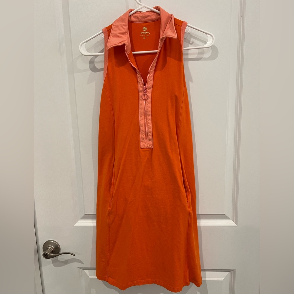 Spartina 449 Orange and Pink Sleeveless Dress